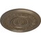Ekena Millwork Marseille Ceiling Medallion (Fits Canopies up to 4 1/4"), Hnd-Painted Warm Silver, 16 1/8"OD x 5/8"P CM16MAWSS - alternate 3
